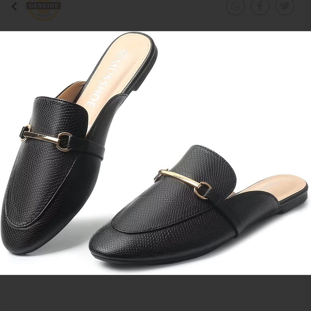 Amazon Classy Black Leather Loafers